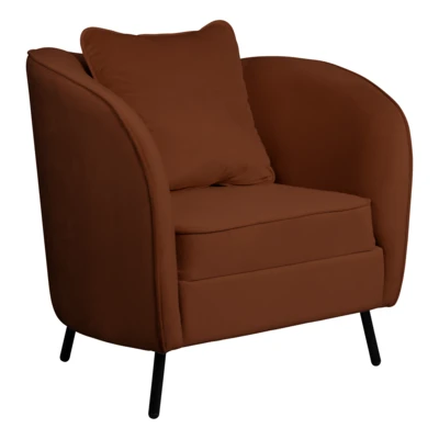 Fotel+párn81,5x61,5x91cm konyak@ Cagwait