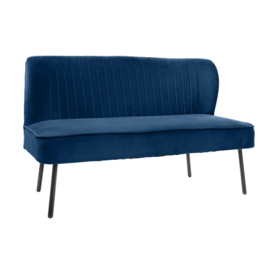 Kanapé 124x121x75,2cm s.kék/fek@ Jerteh