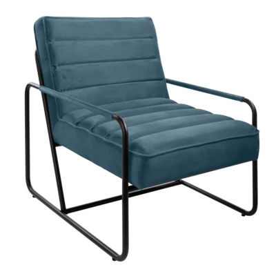 Fotel 64,2x73x80cm kék/fek@ Pakotkuara