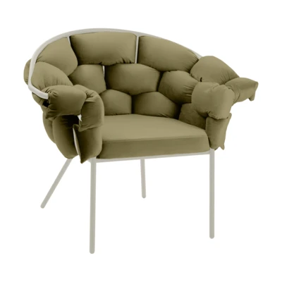 Fotel 1-es zöld/homokszín@ Manambolosy