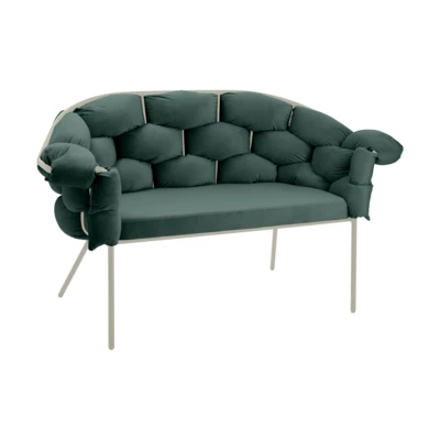 Kanapé 2-es s.zöld/homoksz@ Manambolosy