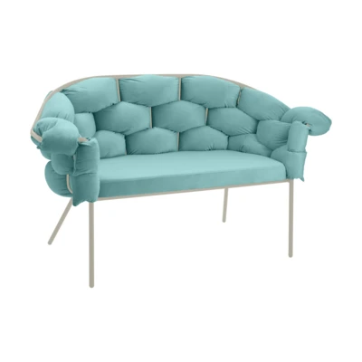 Kanapé 2-es lila/homokszín@ Manambolosy