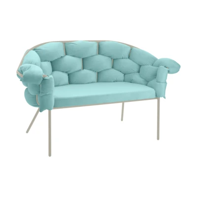 Kanapé 2-es türkiz/homoksz@ Manambolosy