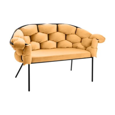 Kanapé 2-es sárga/fekete @ Manambolosy