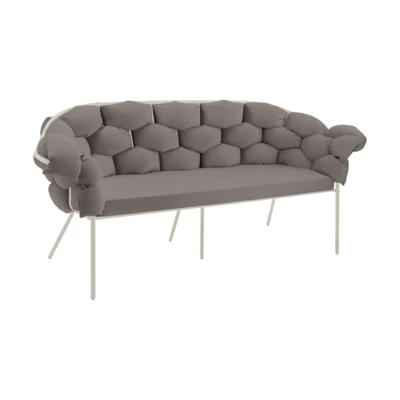 Kanapé 3-as s.szürk/homoksz@ Manambolosy