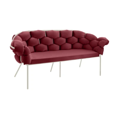 Kanapé 3-as burgvörös/homok@ Manambolosy