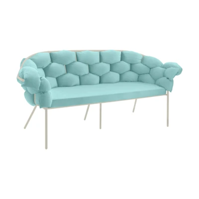 Kanapé 3-as türkiz/homoksz@ Manambolosy