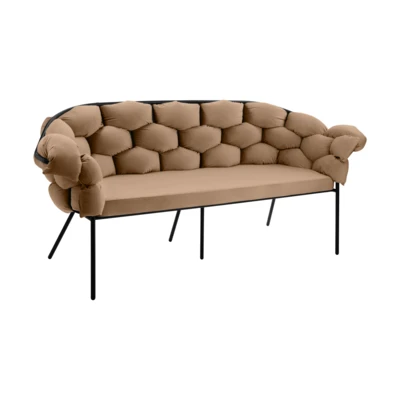 Kanapé 3-as homokszín/fek@ Manambolosy