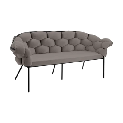 Kanapé 3-as s.szürke/fekete@ Manambolosy