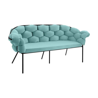 Kanapé 3-as lila/fekete Manambolosy@