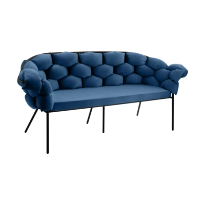 Kanapé 3-as s.kék/fekete @ Manambolosy