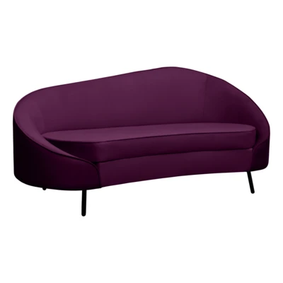 Kanapé 178x80x79cm lila/fekete@ Cagwait