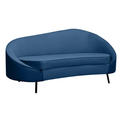 Kanapé 178x80x79cm s.kék/fekete@ Cagwait