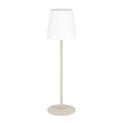 FIORANA Asztali E14 40W homok/fehér@