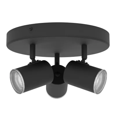 CONSUMA 1 Menny spot GU10 3x5W IP44 fekete