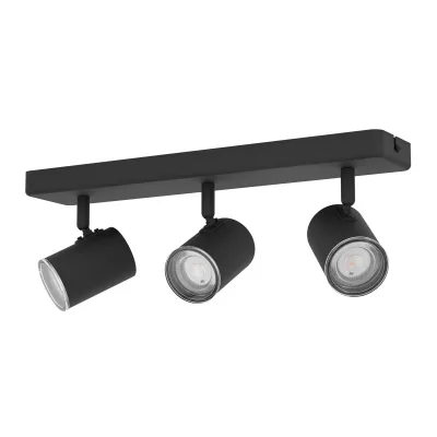 CONSUMA 1 Menny spot GU10 3x5W IP44 fekete