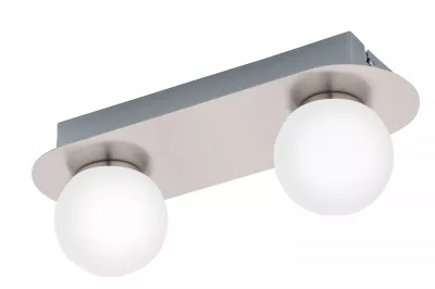 LED-es fali/mennyezeti 2x3,3W gömb@