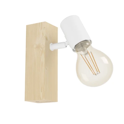 TOWNSHEND 3 Fali E27 10W tölgy/feh@