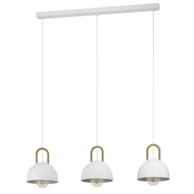 CALMANERA Függ E27 3x40W feh/csiszr