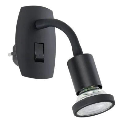 PARRINI STECKDOSENSPOT/1 SCHWARZ