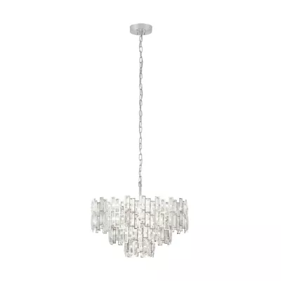 Függeszték E14 10x25W 63cm króm/kristály CALMEIL@