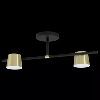 ALTAMIRA LED menny GU10 2x5W SOL acél fekete, sárgaréz