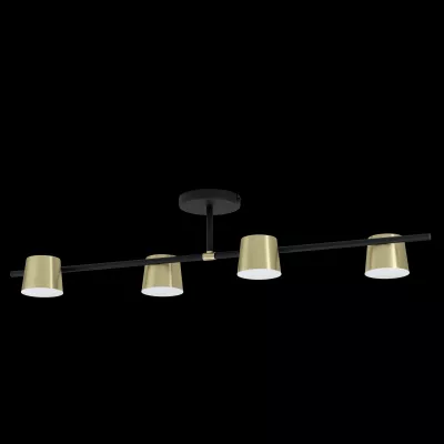 ALTAMIRA LED menny GU10 4x5W SOL acél fekete, sárgaréz
