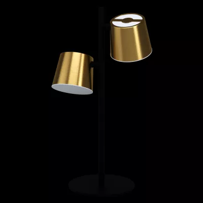 ALTAMIRA LED ASZTALI GU10 2x5W SOL acél fekete, sárgaréz