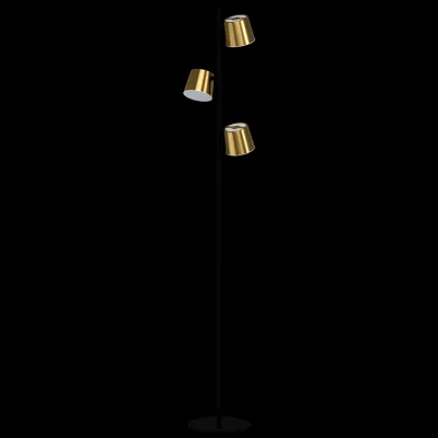 ALTAMIRA LED álló GU10 3x5W SOL acél fekete, sárgaréz