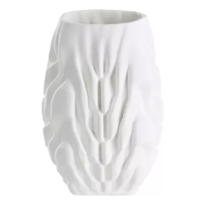 Kerámia váza 3D 25cm fehér Hongmao@ HONGMAO