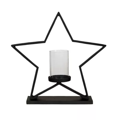 MUKAYLE gyertyatartó 460mm FEKETE@