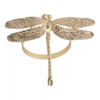 Szalvétagyűrű szitakötő arany @ JANAPUR