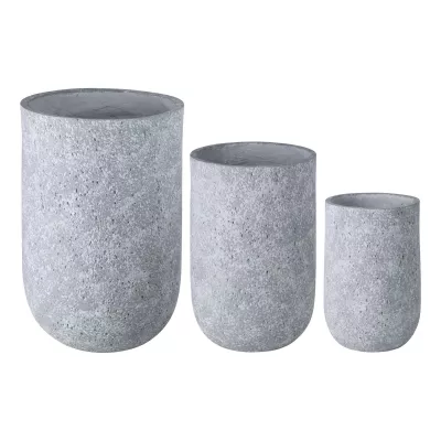 Kaspó O37x56,2cm szürke Kilmihil@