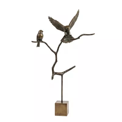 Dekor levél 44cm antik nikkel@ SAKALAVA