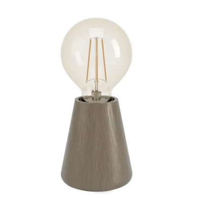 ASBY Asztali E27 40W sötétbarna fa