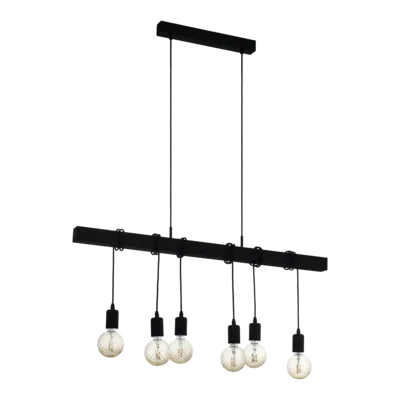 TOWNSHEND függ. E27 6x40W fekete