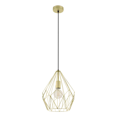 CARLTON Függ. E27 1x60W arany