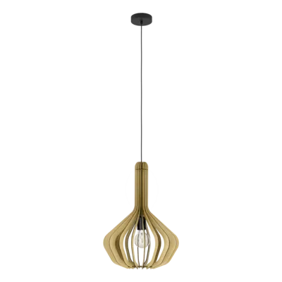 VELASCO Függ. 1xE27 O380 juhar/fek.