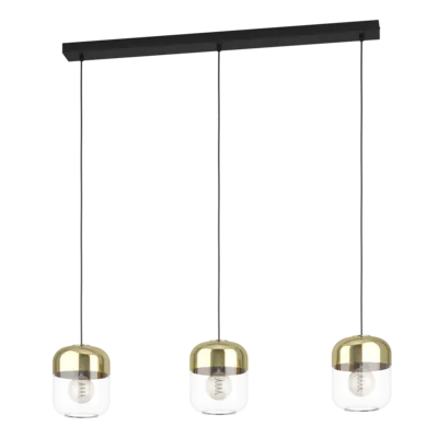 MARYVILLA Függ.3xE27 fek/bronz/-ar