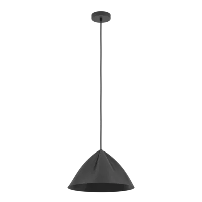 PODERE Függeszték E27 1x40W fekete