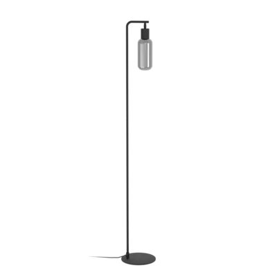 MAIONE Álló E27 4W fekete/fa/szürke/átlátszó