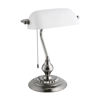 BANKER Aszt. E27 60W nikk/üveg fh@