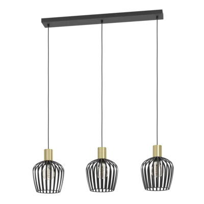 EMPOLI Függ. E27 3x40W fk/szcs.sréz