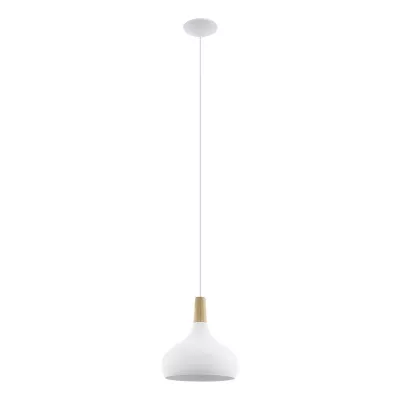 SABINAR függeszték E27 40W 28cm fehér/barna