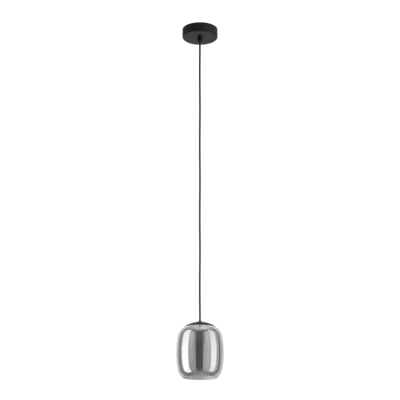 CIAMPINO Függ. E27 28W fek/szür-átl