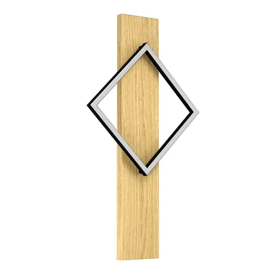 BOYAL LED-WL/1 SCHWARZ/HOLZ