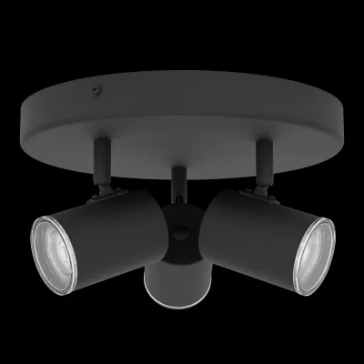CONSUMA 1 Menny spot GU10 3x5W IP44 fekete