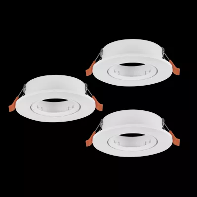 Beép.szpot GU10-LED D90 3db FEHÉR BARRANCO GU10
