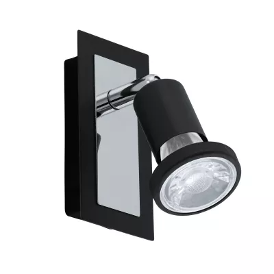 SARRIA LED-es fali GU10 1x5W fekete 1*400lm