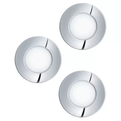 FUEVA 1 LEDbeép szett 3x3W 8,5cm KR króm 3000K